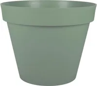 EDA PLASTIQUE - Runder Blumentopf Toskana - Ø 60 x H47 cm - 76 L - Lorbeergrün
