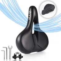 ZMH Fahrradsattel Gel Fahrrad Sattel Herren - Fahrradsattel Damen Bequem Weich Wasserdichter Atmungsaktiver Ergonomisch Fahrradsitz Bike Saddle MTB Sattel mit Memory Foam