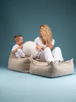 Wigiwama Square Ottoman / Sitzkissen / Sitzsack, Farbe:Biscuit