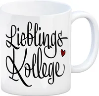Kaffeebecher mit Spruch: Lieblingskollege Kaffeetasse Tasse