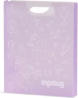 ergobag Heftbox Folder Box With Carrying Handle Horses flieder