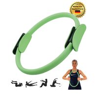 Winch Pilates Ring | Premium-Qualität mit Weicher-Polsterung | Widerstandsring für Ganzkörpertraining, Yoga und Physiotherapie | (Grün)