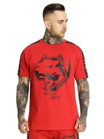 Amstaff Herren T-Shirt Avator, Farbe:rot, Größe:L