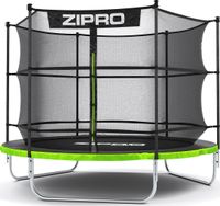 Zipro Jump Pro Gartentrampolin mit Innen-Fangnetz Schuhnetz & Leiter 8FT 252 cm