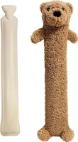Wärmflasche Bär 2L Weiches Plüsch Abnehmbar Waschbar Geschenk