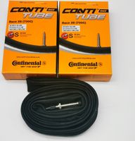 2 x Continental Schlauch 28 Zoll 700c | 700X20/23/25-622C Race | SV Ventil 42mm | Conti Presta |Sclaverand | französisches Ventil | Conti Tube Fahrradschlauch