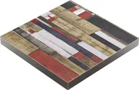 BRASIL | Gastro Tischplatte | B:T 70 x 70 cm | Vintage Bunt | Quadratisch | Gastro Tischplatte