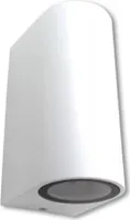 LED Gartenleuchte 15cm 2xGU10 max 35W IP44 Außenwandleuchte Weiß