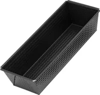 Forma do bochenka Zenker, forma do ciasta królewskiego z powłoką nieprzywierającą, wysokiej jakości forma do pieczenia w kolorze czarnym (forma do ciasta: ok. 305x115x70 mm)