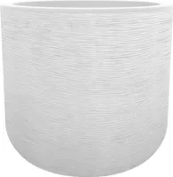 EDA PLASTIQUE - Topf rund 40 cm Graphit'Up - 32,5 L - Weiß gekälkt