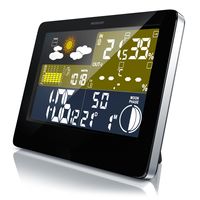 BEARWARE Bezdrôtová meteostanica s farebným LCD displejom vrátane vonkajšieho senzora a piktogramu predpovede počasia
