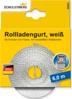 Schellenberg Rollladengurt Maxi 23 mm breit, 6 m lang, weiß, 36003