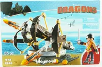 PLAYMOBIL 9249 Dragons Drachenzähmen Eret mit 4-Schuss-Feuer-Balliste