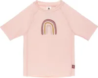 Lässig - UV-Badeshirt für Babys - Kurzarm - Regenbogen - Rosa, 62/68