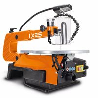 IXES Dekupiersäge IX-DKS1600 Modellbausäge | 120W Leistung | 50mm Schnitthöhe | flexible Gebläsedüse | Variable Hubzahl 500-1700 U/min | LED Licht | Laubsäge | verstellbarer Metalltisch | Niederhalter