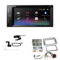 Pioneer AVH-A240DAB Autoradio Bluetooth DAB DVD USB passend für Toyota Corolla Verso 2004-2009 silber