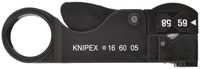 Knipex 166-005SB Koax-Abisolierwerkzeug 105mm, RG 58/59/62, schwarz