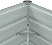 vidaXL Garten-Hochbeet Verzinkter Stahl 100x40x45 cm Grau