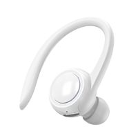 T10 Einohr-Funkkopfhörer, Bluetooth 5.0, Business-Ohrhörer mit Geräuschunterdrückung, Laufsport-Kopfhörer mit Mikrofon, Freisprechen, Weiß