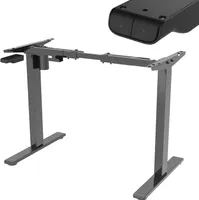 výškově nastavitelný rám stolu, elektrický rám stolu, do 121 cm, antikolizní, max. zatížení 70 kg, bočně nastavitelné nohy (SPE-114A, 2-stupňový, 1-motor, šedý)