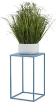HowHomely Modern Pflanzenständer, Blumenhocker aus Metall Blau 40 cm Höhe - Blumenständer für das Haus