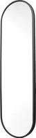LOFT42 Industry Wandspiegel oval - schwarz - Metall - 122x36