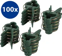 100x Pflanzenclips Pflanzenklammern Pflanzenhalter Pflanzenbinder in Klein