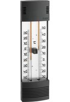 TFA - Analoges Maxima-Minima-Thermometer mit Aluminium-Skala 10.3016 - schwarz