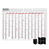 Wandkalender 2025 groß mit Feiertagen und Ferien DE, AT | Jahresplaner 2025 Wandkalender 100x70 cm | XXL Wandkalender 2025 gefalzt
