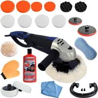 Poliermaschine Polierer Autopolierer Schleifmaschine 1600 Watt inkl. Polierzubehör (Set 3)