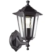 BRILLIANT Außenwandleuchte Carleen | dekorative Outdoorleuchte | schwarz | 1x E27 max. 60 W | IP44