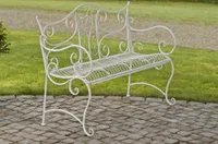TPFGarden Gartenbank Targo antik weiß