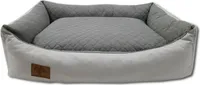 XL Hundebett Hundekissen Hundesofa Katzenbett 100x70 wasserdicht Grau