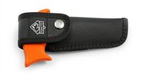 Puma TEC Knochensäge, rostfreier Stahl AISI 420,, orangefarbener Kunststoffgriff, schwarzes Nylon-Gürteletui