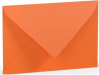 Briefumschlag C6 Nassklebung Seidenfutter Orange