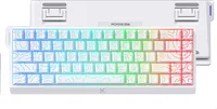 MCHOSE Ace 68 Mechanische Tastatur mit Magnetschalter, 60 % Layout, 68 Tasten 8K-Abfragerate, E-Sport-Version, Gaming Tastaturen, Magnetschalter, Weiß