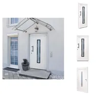 vidaXL Drzwi wejściowe białe 108x200 cm PVC - Drzwi wejściowe