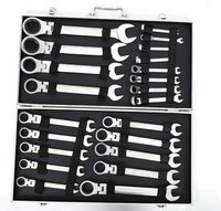 22-teiliger Ratschenschlüssel-Set Ratschenschlüsselsatz einstellbarer  mit Tragetasche Garagenreparatur-Werkzeugsätze