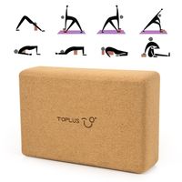 TOPLUS Yoga Block für Anfänger und Fortgeschrittene aus 100 % Naturkork,Korkblock Yogablock Kork für Fitness Yoga & Pilates & Gymnastik,750g,23*15*7.5cm TOPLUS Yoga Block für Anfänger und Fortgeschrittene aus 100 % Naturkork,Korkblock Yogablock Kork für Fitness Yoga & Pilates & Gymnastik,750g,23*15*7.5cm