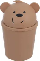 ORION Mülleimer Abfalleimer MINI für Badezimmer Papierkorb BÄR 1,5l