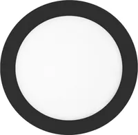T-LED Černý vestavný LED panel kulatý 300mm 24W Barva světla: Denní bílá 102140