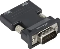 HDMI > VGA Konverte Adapter HDTV 1080p Audio & Videokabel für PC Laptop Computer