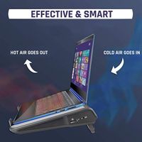 KLIM Airflow + Kühle Luft strömt herein, heiße Luft strömt aus +Bester Kühler für Deinen Laptop + Innovative Querstrom-Turbinen für hohe Leistung + Hochwertige Materialien + 10-17'