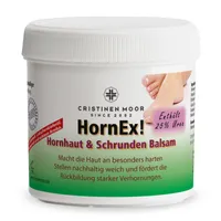 HornEx! Hornhaut und Schrunden Balsam mit 25% Urea 200 ml, entfernt zuverlässig überschüssige Hornhaut, normalisiert trockene, rissige Fersen