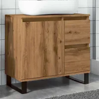 vidaXL Waschbeckenunterschrank Artisan-Eiche 65x33x60 cm Holzwerkstoff