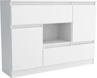 Kommode mit 2 Schubladen, Farbe: Weiß, A: 120 x 85 x 30 cm