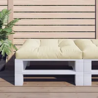 Design Palettenkissen Creme 70x70x12 cm Stoff, Klassische Sofas 2024 Neu