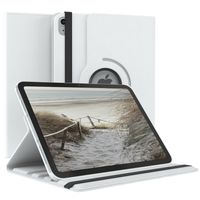 EAZY CASE Tablet Hülle kompatibel mit Apple iPad 10,9" (10. Gen.) Hülle, 360° drehbar, Tablet Cover, Tablet Tasche, Premium Schutzhülle aus Kunstleder in Weiß
