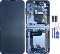 Samsung LCD Display für Galaxy Z Flip4 5G + Touch + Rahmen GH82-29440D Blau