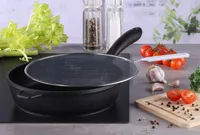 2er Set Pfannen Spritzschutz Deckel